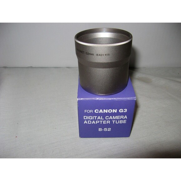 Digital Camera Adapter Tube for Canon G3 Camera B-52 NEW IN BOX Bayonette 52mm - Picture 1 of 4